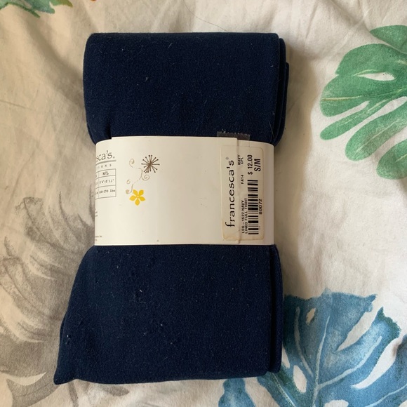 BRAND NEW FRANCESCAS BLUE TIGHTS - Picture 2 of 2